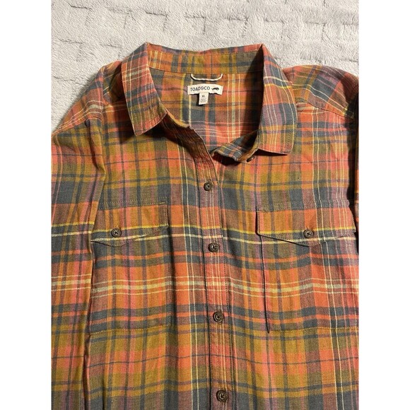Toad&Co Tops - Toad & Co Women's  Re-form Flannel Long Sleeve Shirt Size XL Excellent Condition